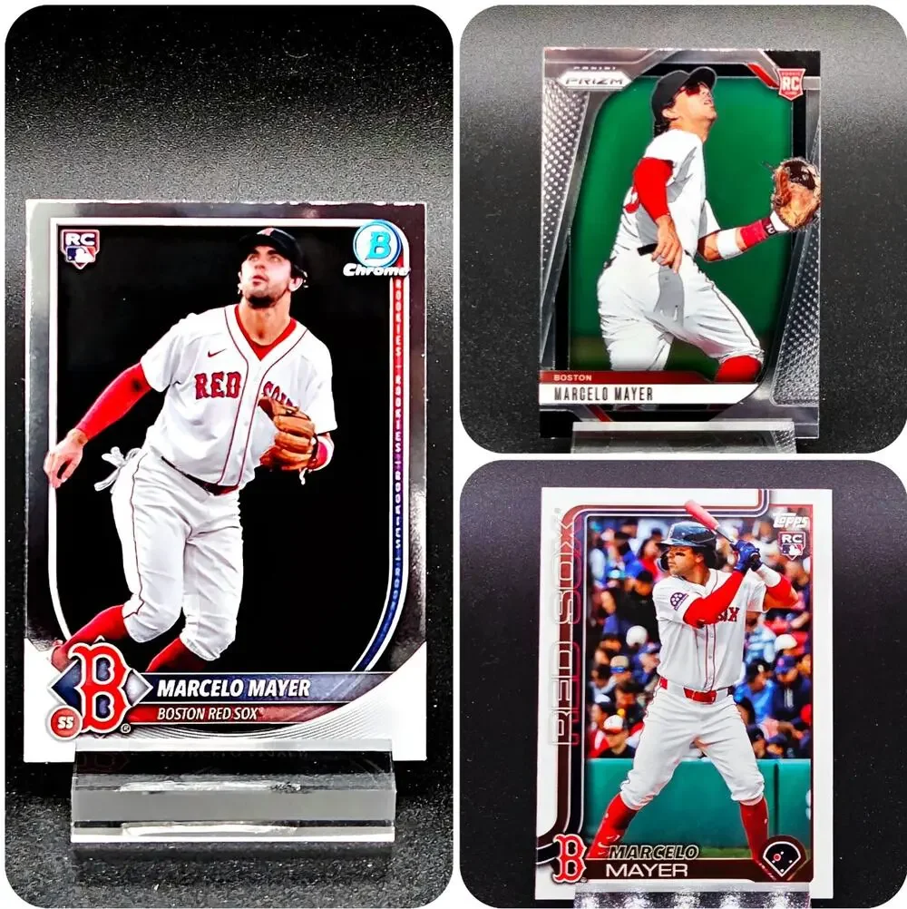 Marcelo Mayer Bowman Chrome Prizm RC's Boston Red Sox Top Prospect